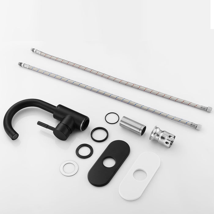 Modern Bathroom Faucet Single Hole Single Handle