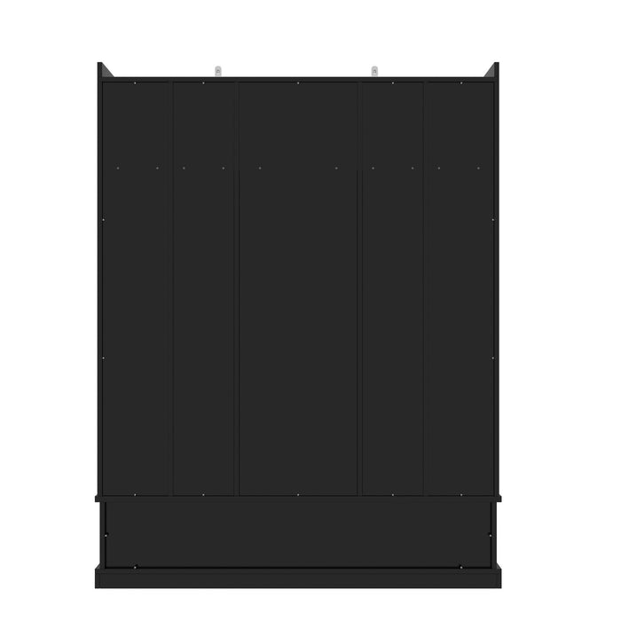 Hall Tree & Bench And 5 Storage Cubbies