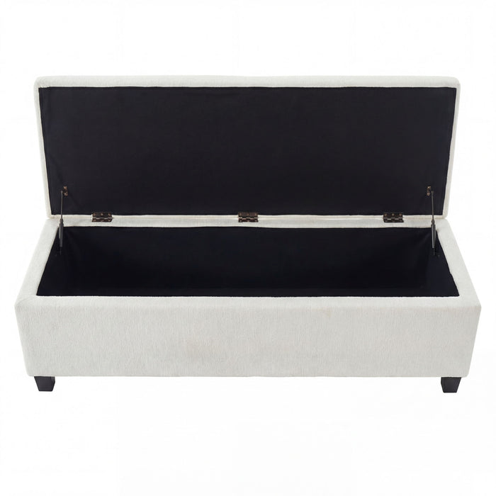 Upholstered Storage Ottoman Bench
