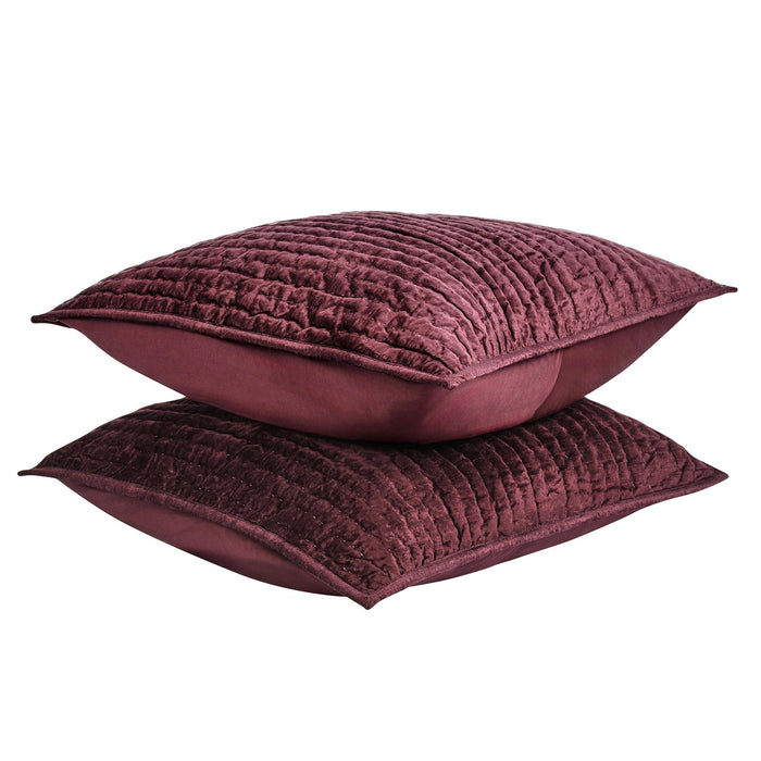 Bari - Velvet Quilt - Port