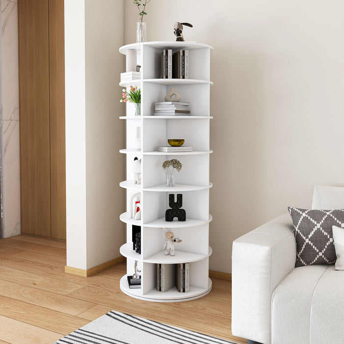 Rotating Shoe Rack Tower