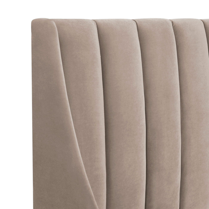 Aspen - Vertical Tufted Modern Headboard Platform Bed Set