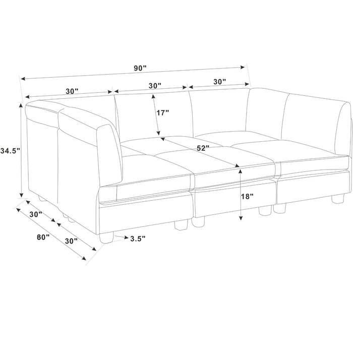 Upholstered Modular Sectional