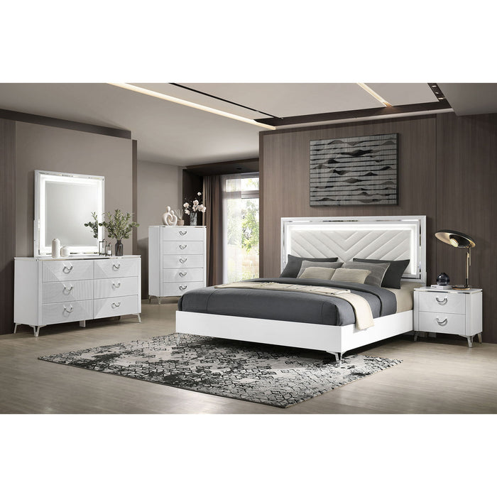 Buckley - 2 Drawer Nightstand - Gloss White