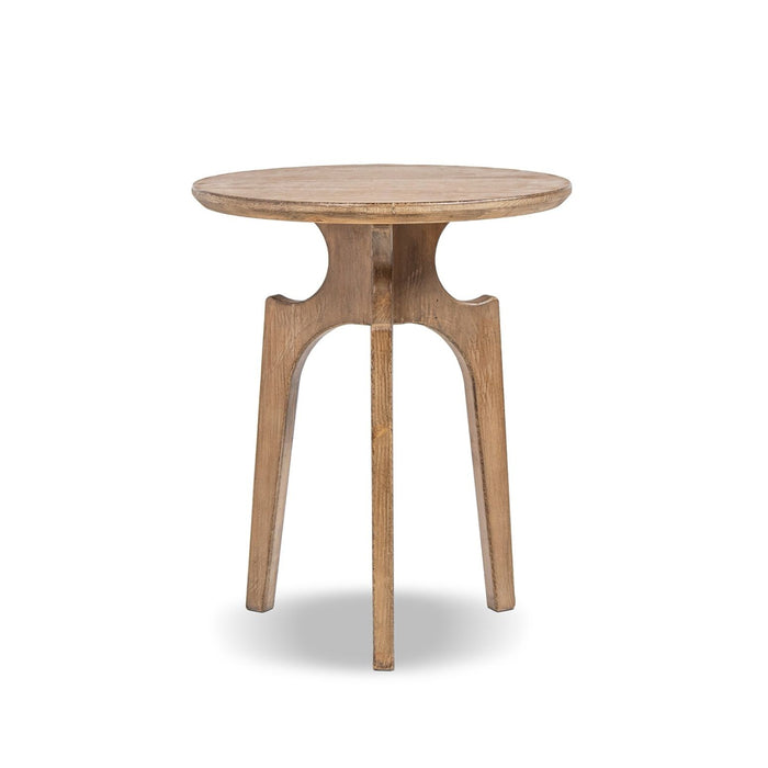 Carmel - Round Side Table - Antique Brown