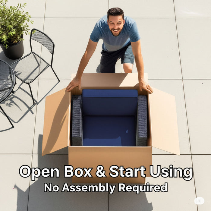 Outdoor Wicker Sectional With Weather Resistant Cushions And Table