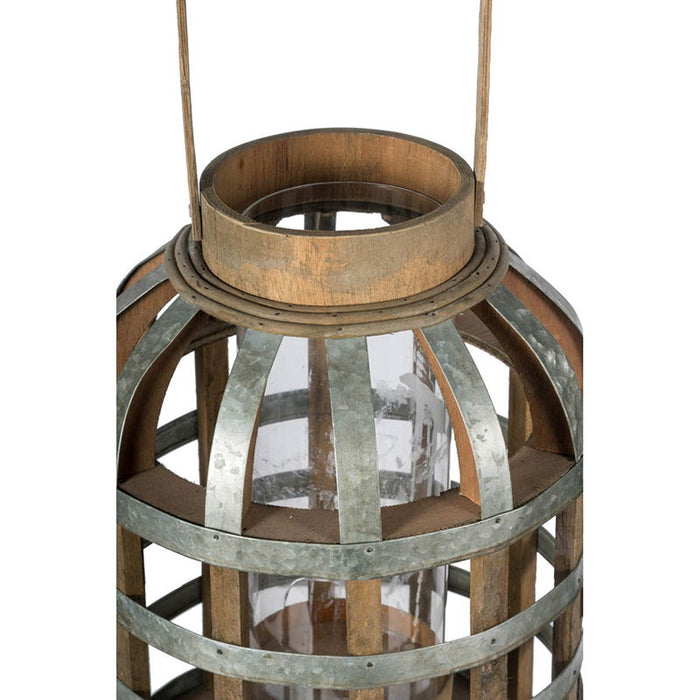 Decorative Lantern With Handle, Wooden Lantern For Indoor Outdoor, Home Garden Wedding