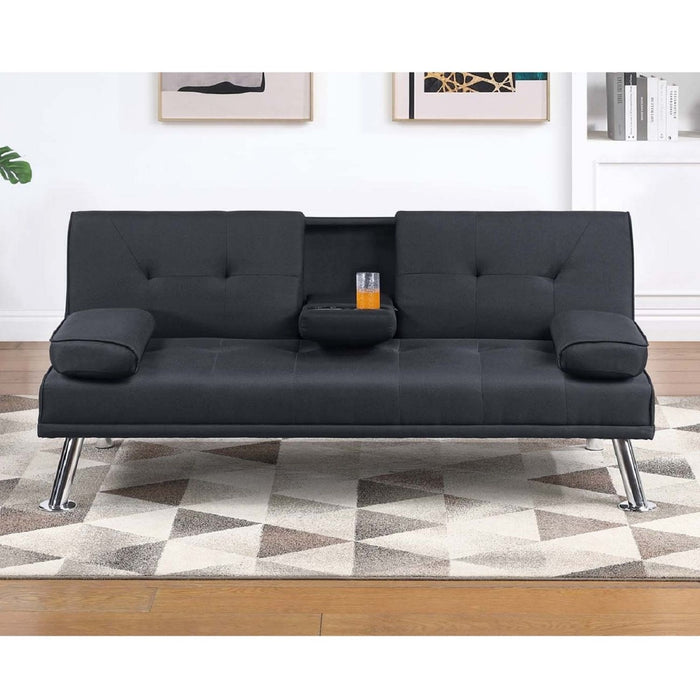 Adjustable Sofa With Fold Down Table And Cup Holders