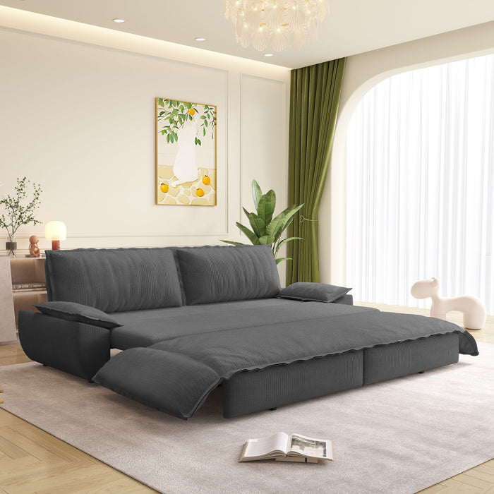 Pull Out 3-In-1 Convertible Sleeper Sofa