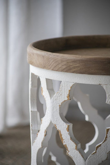 Stylish Rustic Round Wooden Table