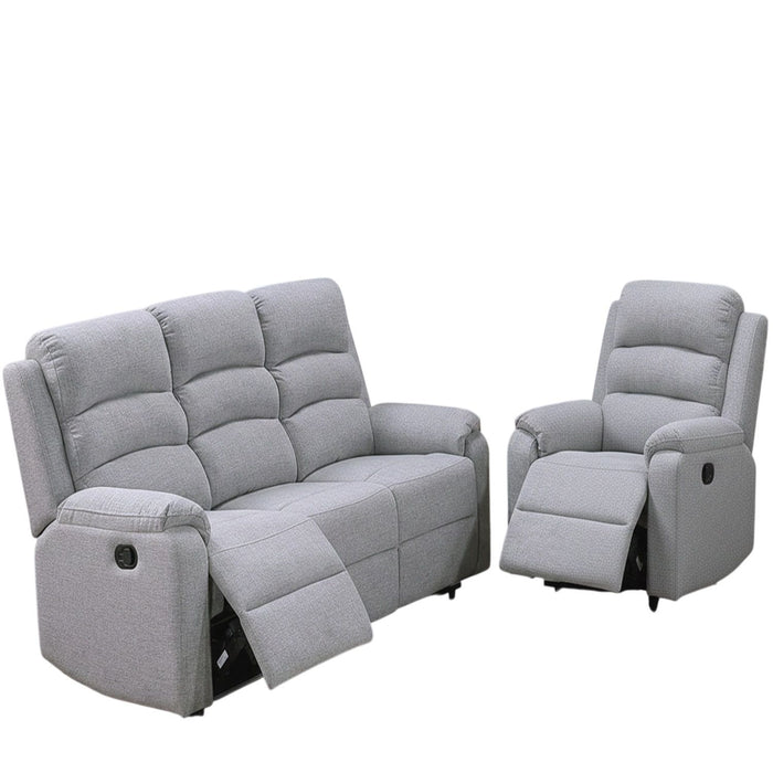 Modern Living Room Set With Manual Recliner