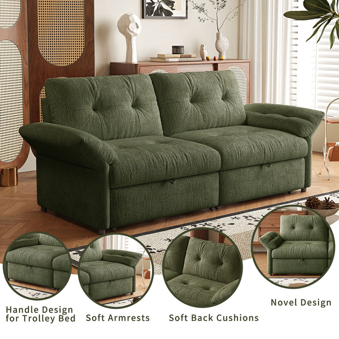 Sofa Bed, 2 In 1 Design For Living Rooms