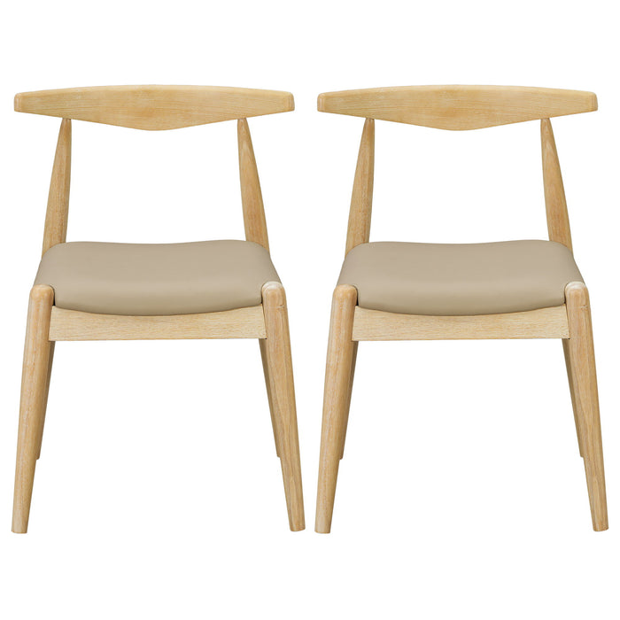 Dining Chairs With Ergonomic Backrest (Set of 2)