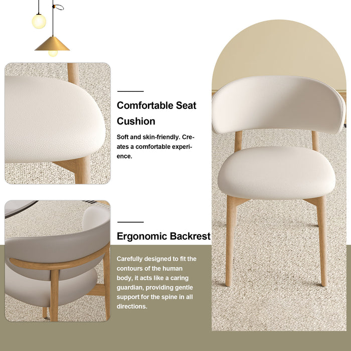 Dining Chair For Dining Room, Kitchen (Set of 2) - White