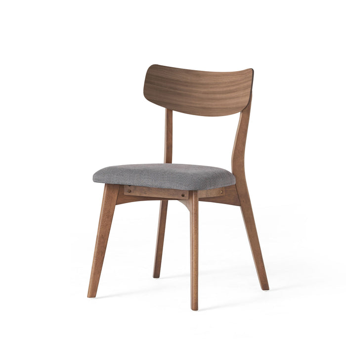 5 Piece Mid - Century Dining Set, Upholstered Dining Chairs