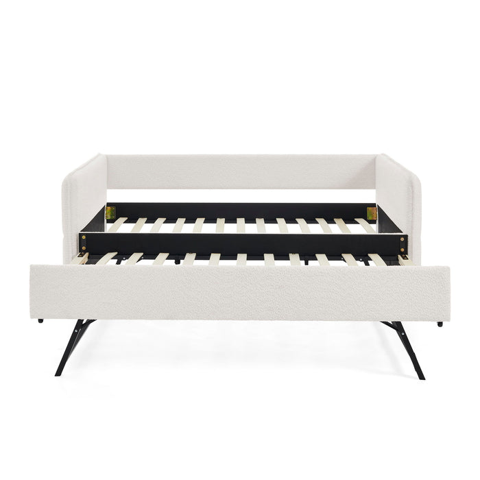 Upholstered Daybed With Pop Up Trundle