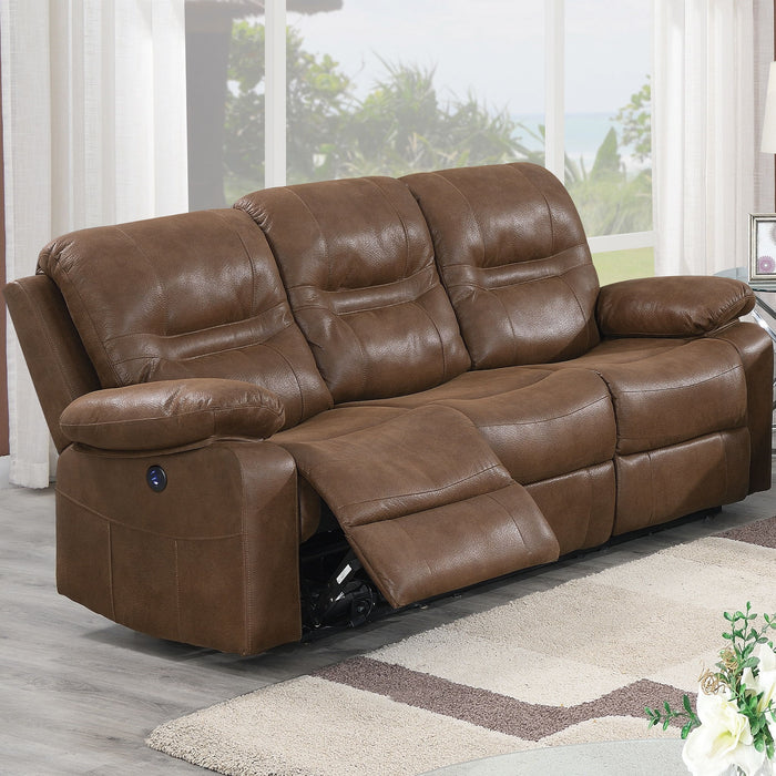 Modern Contemporary Power Reclining Sofa With USB Port