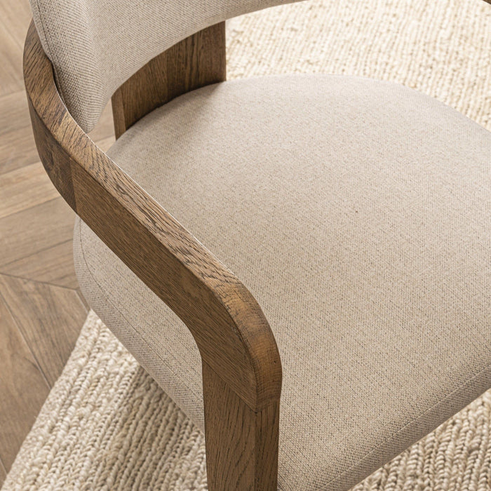 Labelle - Dining Armchair - Tan Oak