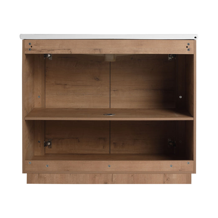 Freestanding Bathroom Vanity With Sink & 2 Soft Close Doors