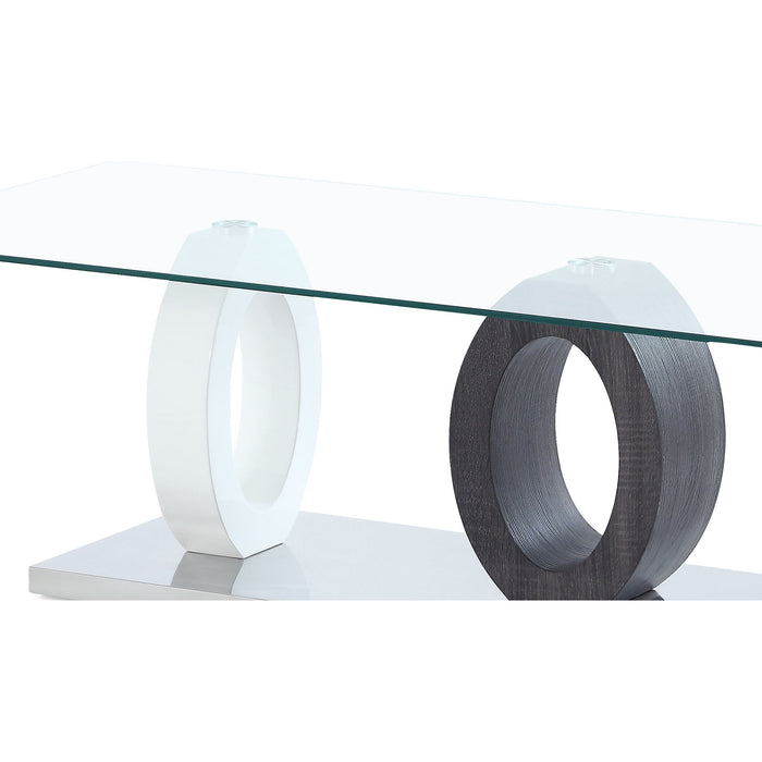 Tracker - Coffee Table - Brown / White
