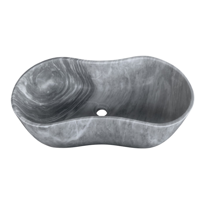 Bathroom Vessel Sink With Wavy Design