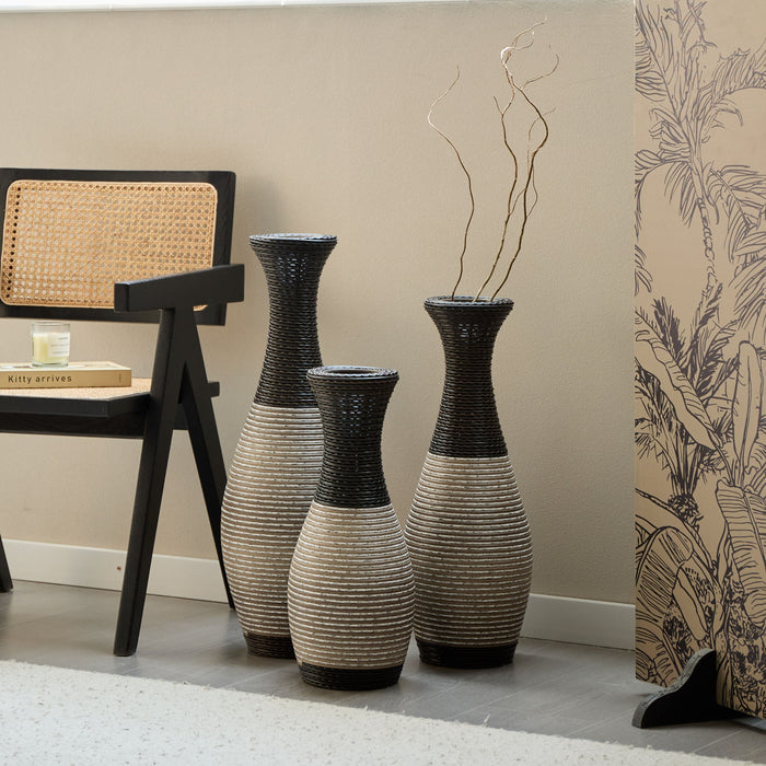 Designer Floor Vases, Large Vases For Home Decor Flooring (Set of 3)