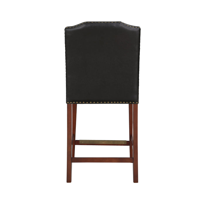 Blaire - Stationary Counter Stool With Nail Heads