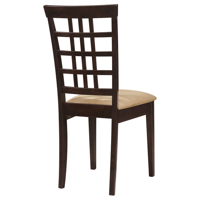 Lattice Back Side Chair (Set of 2) - Brown