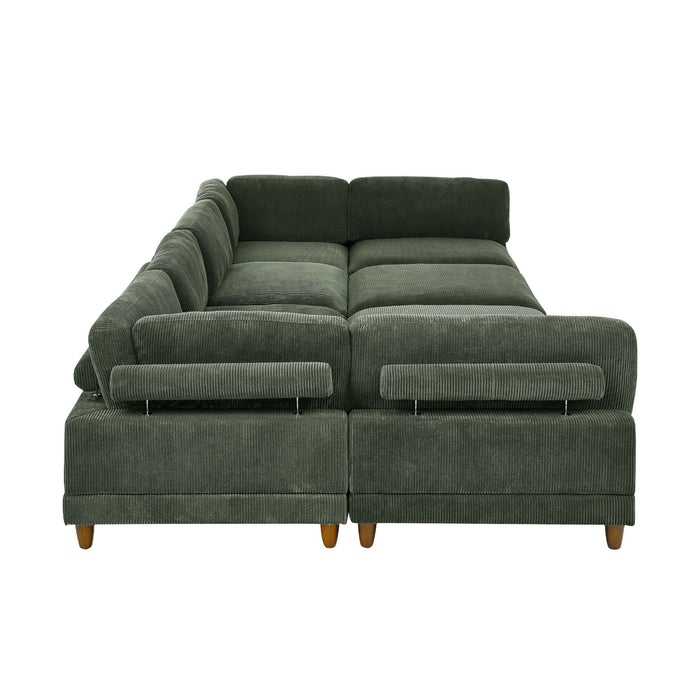 Modern Modular Sectional With Adjustable Back Support