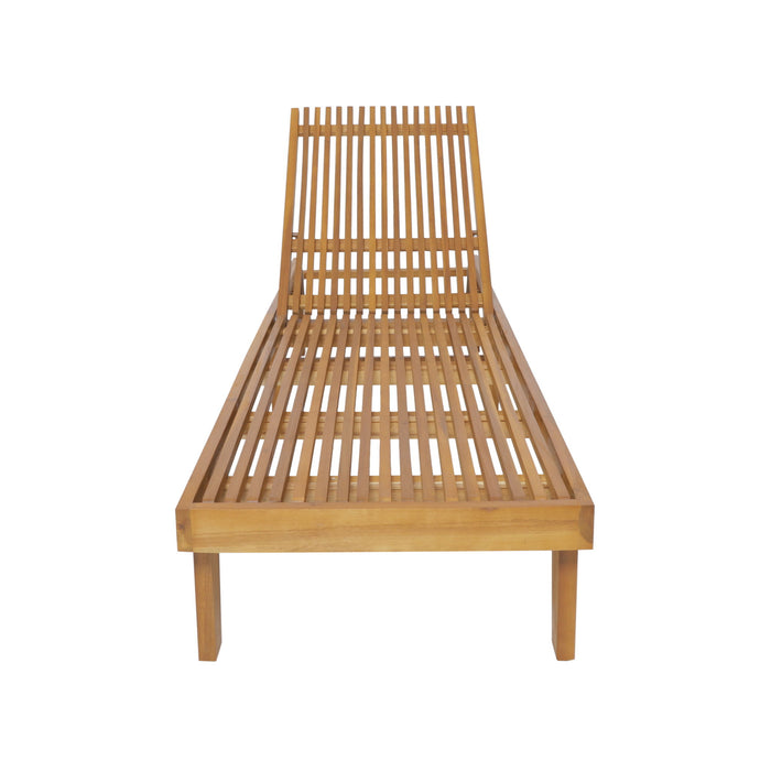 Nadine - Stylish Chaise Lounge Chair - Teak