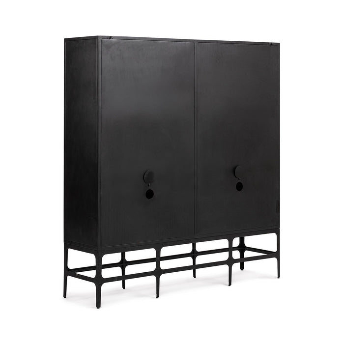Amilio - Tall Cabinet - Rust Noir