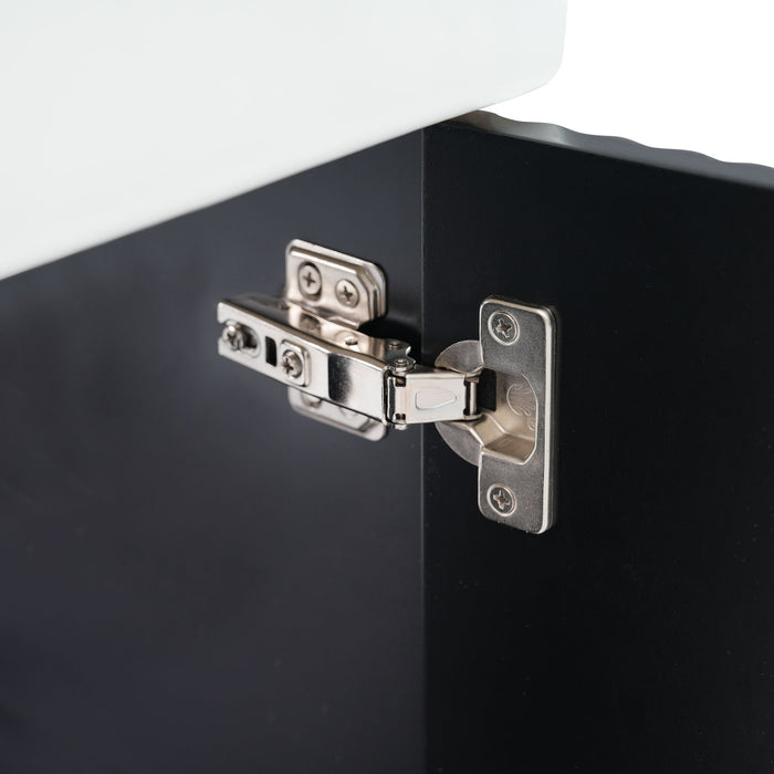 Modern Floating Bathroom Vanity With Ceramic Basin Perfect For Small Bathrooms