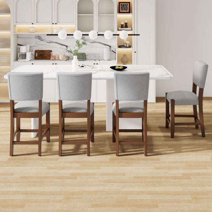 Mid Century Modern Bar Stools, Upholstered Counter Chairs