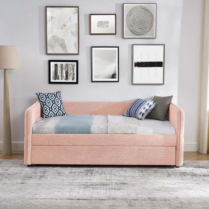 Upholstered Daybed With Pop Up Trundle