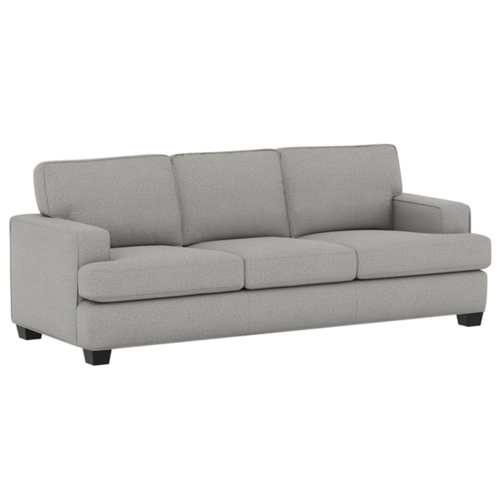 Carter - 86" Sofa With Track Arms And Tapered Block Legs - Warm Pewter