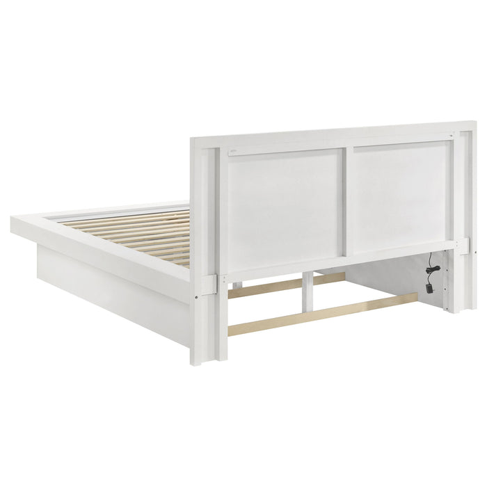 Tokyo - LED Panel Bed With Structured Headboard