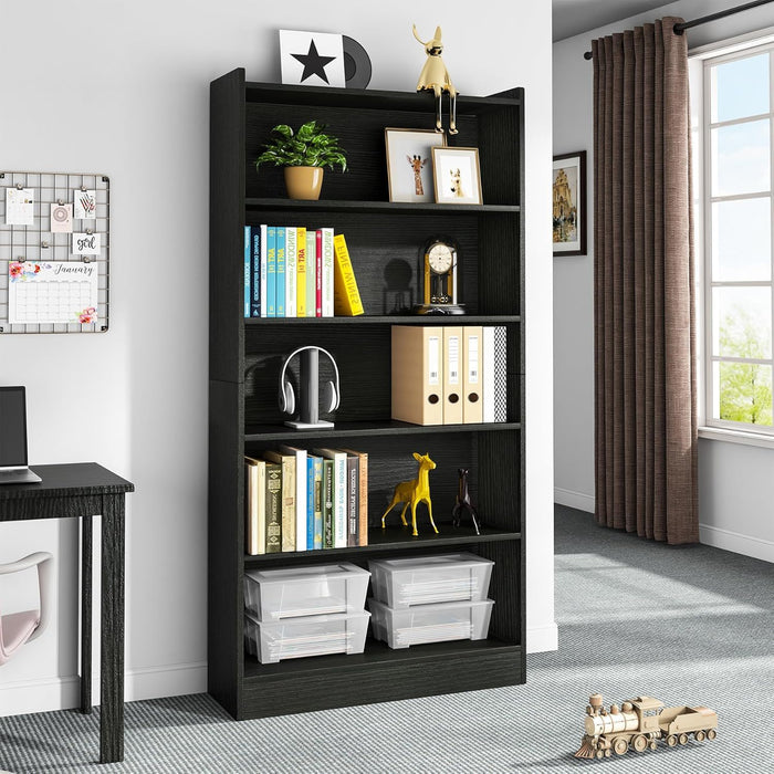 Library Bookshelf With Storage For Living Room
