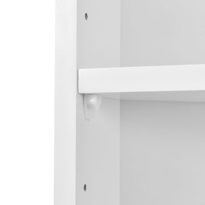 Multi Functional Corner Cabinet With Adjustable Shelves And 2 Doors