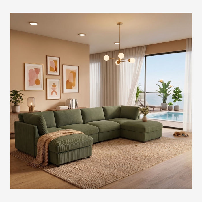 Modern Reversible Modular Sectional