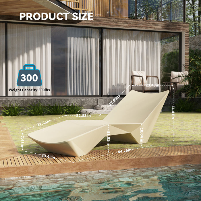 S - Shaped Pool Lounger, Ergonomic Design