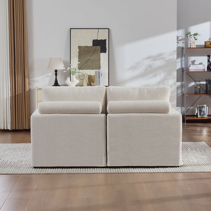 Modern Aesthetic Wide Sofa Bed