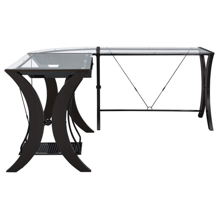 Henley - L Shape Computer Desk - Cappuccino