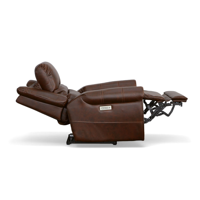 Oscar - Power Recliner With Power Headrest - Pumpernickel