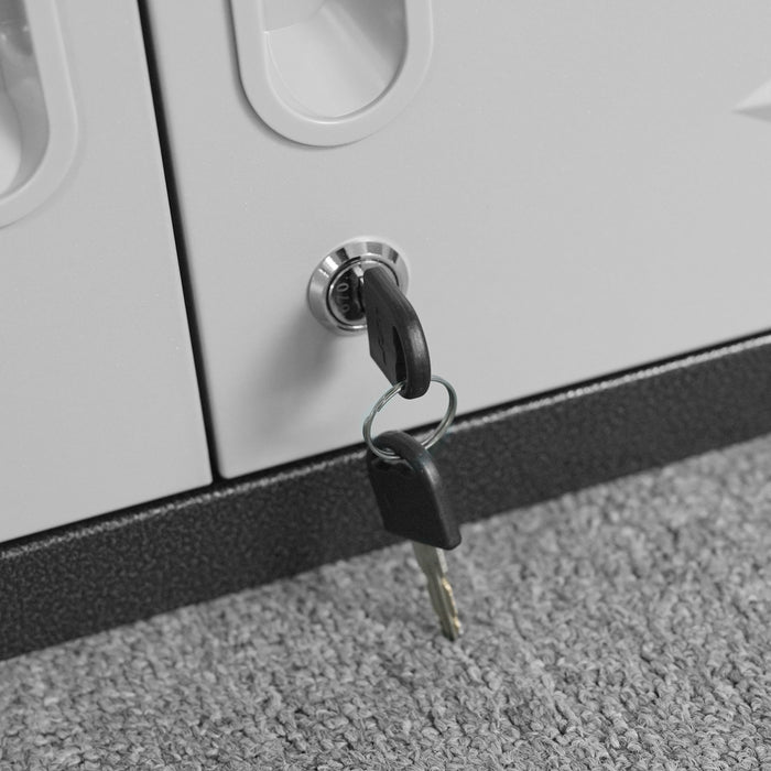 Heavy Duty Metal Garage Storage Cabinet With Wheels Sturdy Tool Organizer