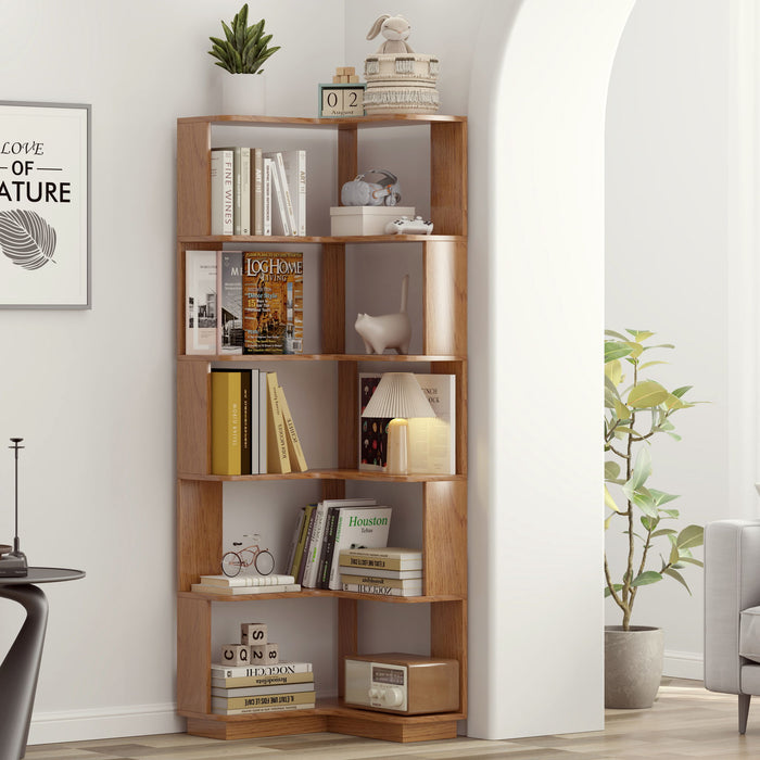 L-Shaped Corner Bookshelf