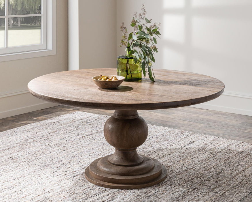 Hera - Mango Wood 60" Round Dining Table