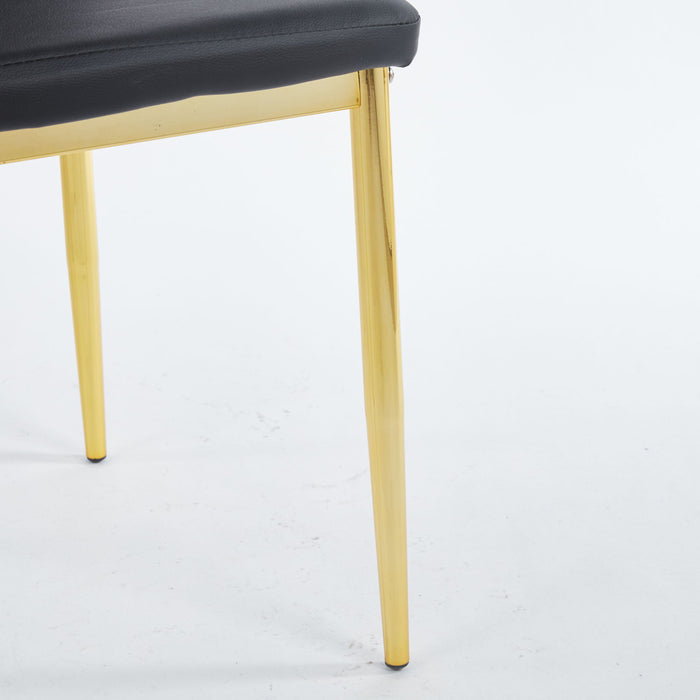 Dining Chair (Set of 4) - Golden Black
