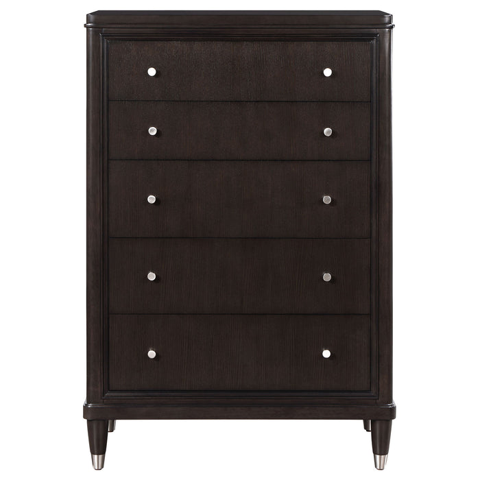 Niguel - 5 Drawer Chest Storage Furniture - Brown