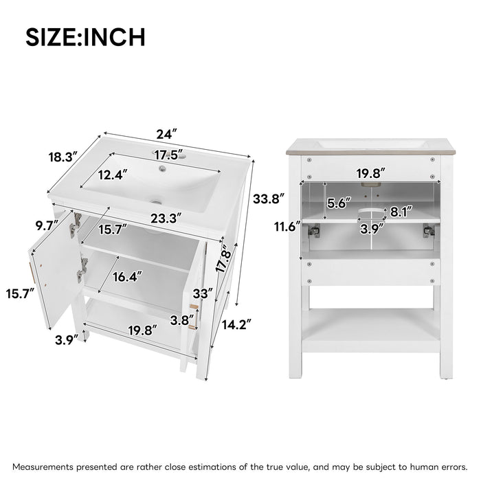 Modern Bathroom Vanity With Elegant Twill Design