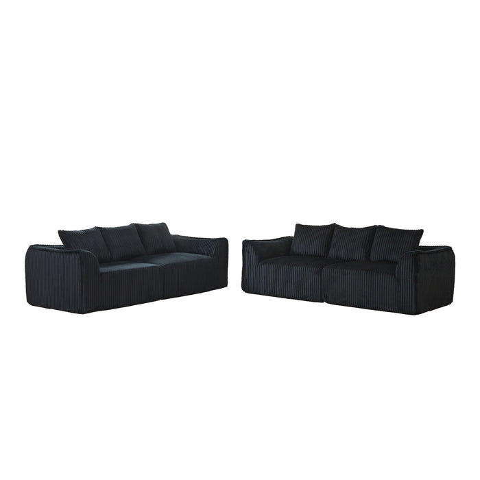 Minimalist Set With Curved Lines & Gently Sloped Backrest
